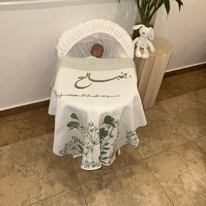 Baby Humod Store أوف وايت بطانية استقبال نسيج