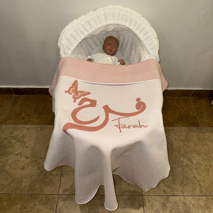 Baby Humod Store أوف وايت بطانية استقبال نسيج