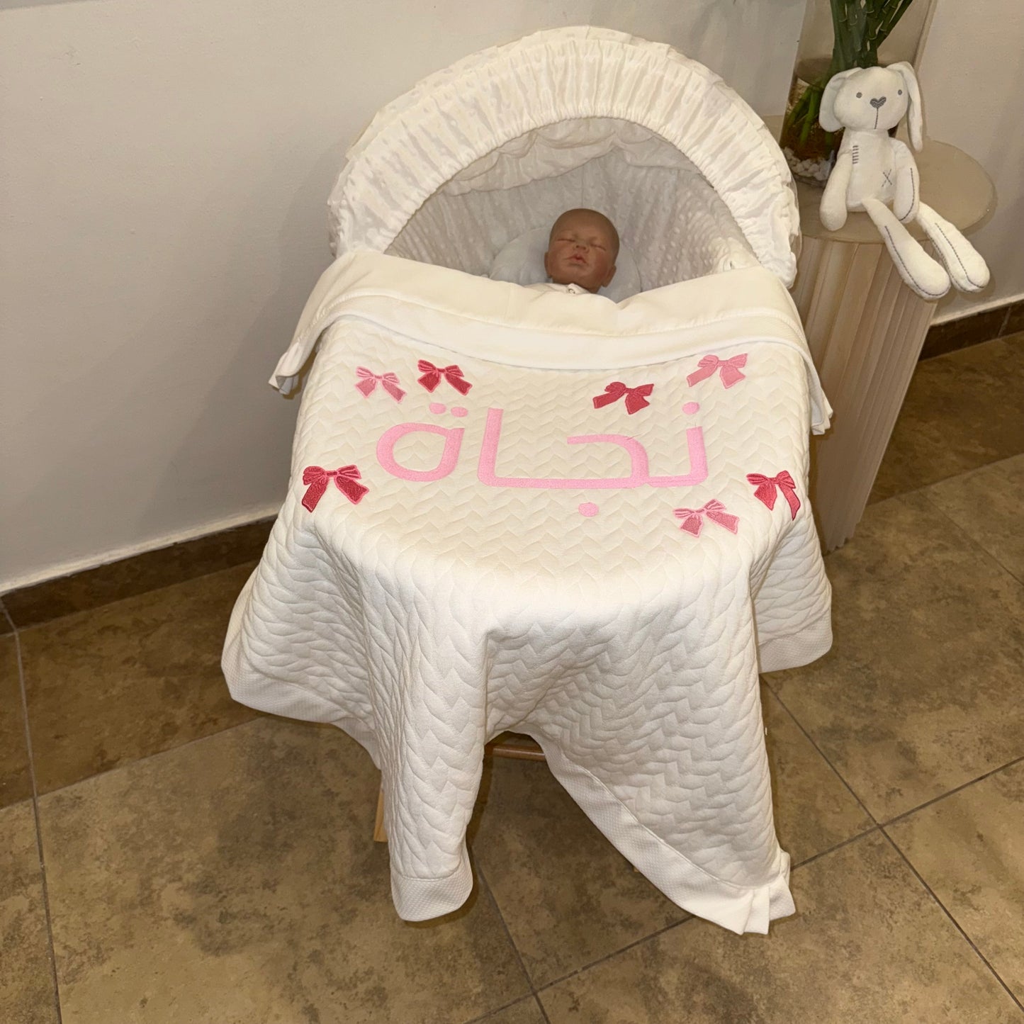 baby humod بطانية استقبال قطن