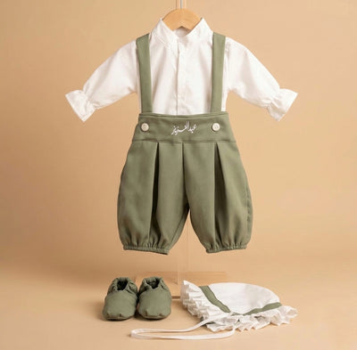 Baby Humod Store طقم رويال مواليد- تطريز