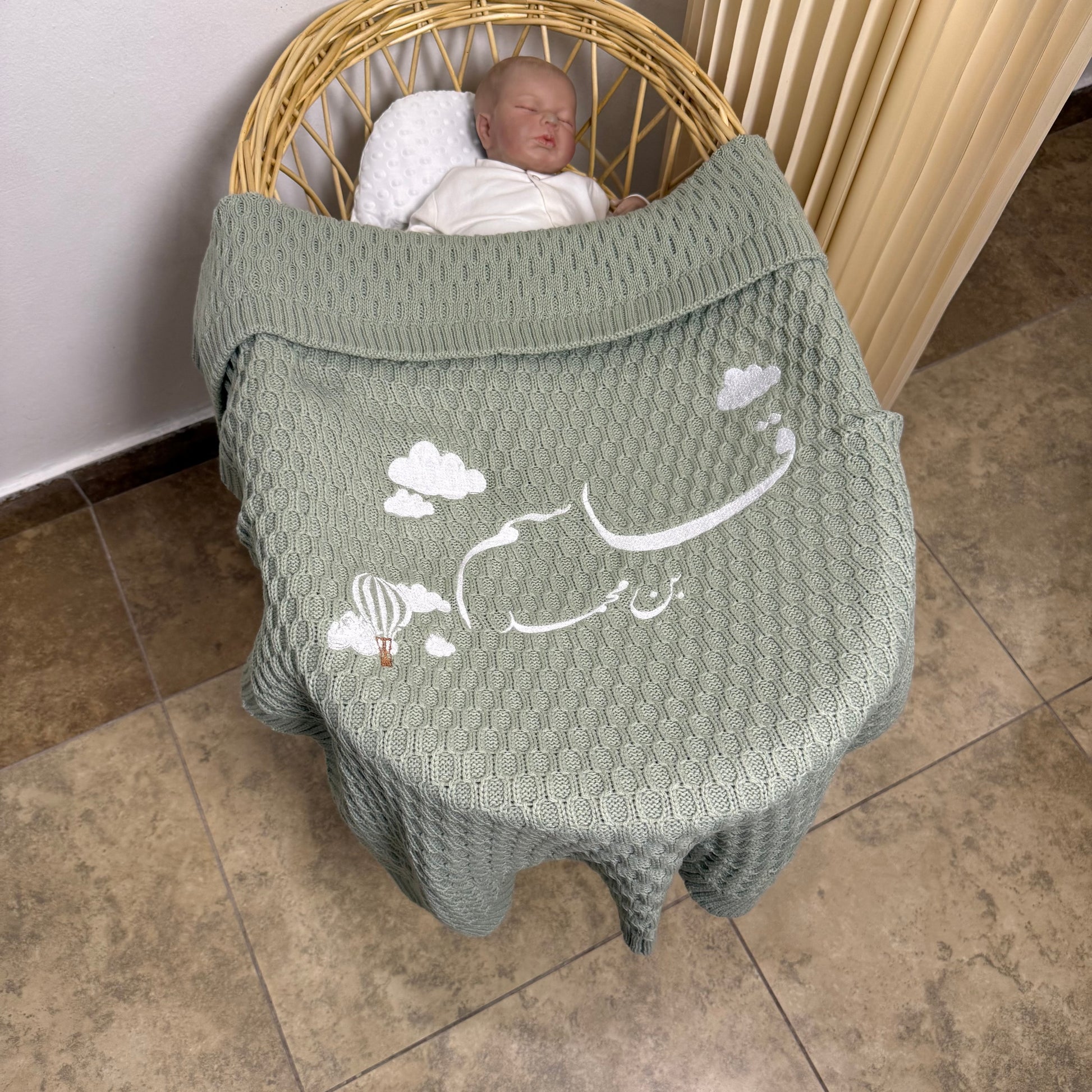 Baby Humod Store بطانية استقبال تريكو