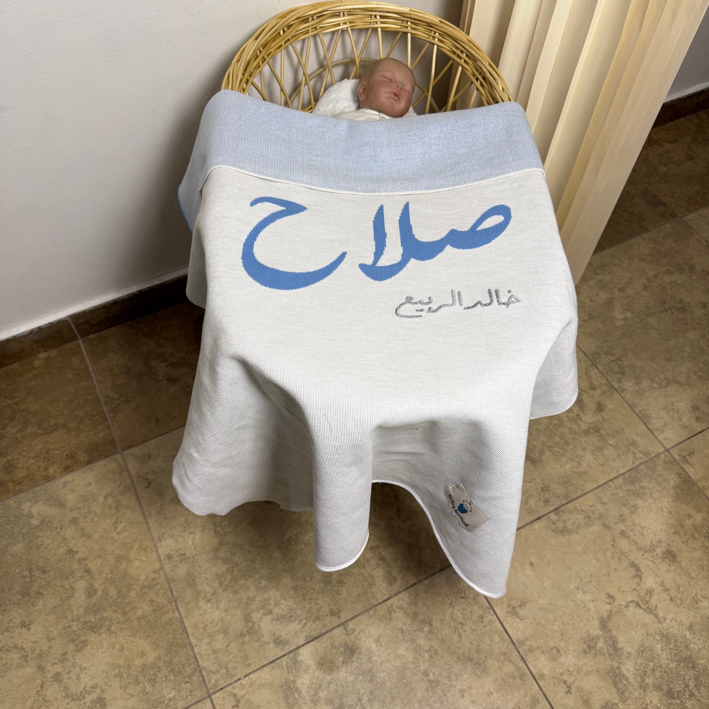 Baby Humod Store أوف وايت بطانية استقبال نسيج