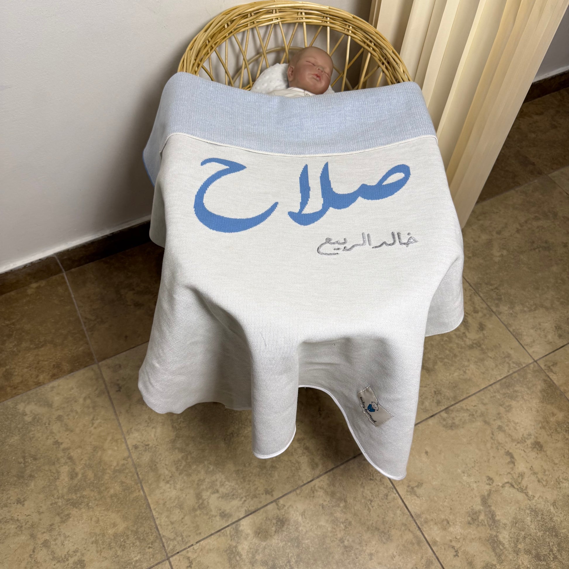 Baby Humod Store أوف وايت بطانية استقبال نسيج