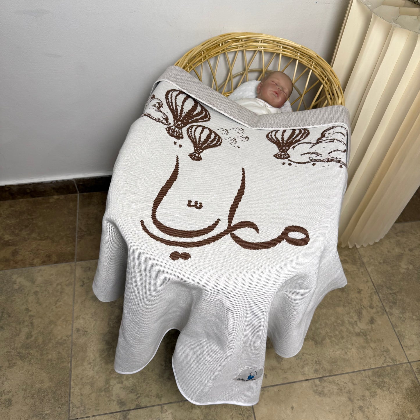 Baby Humod Store أوف وايت بطانية استقبال نسيج
