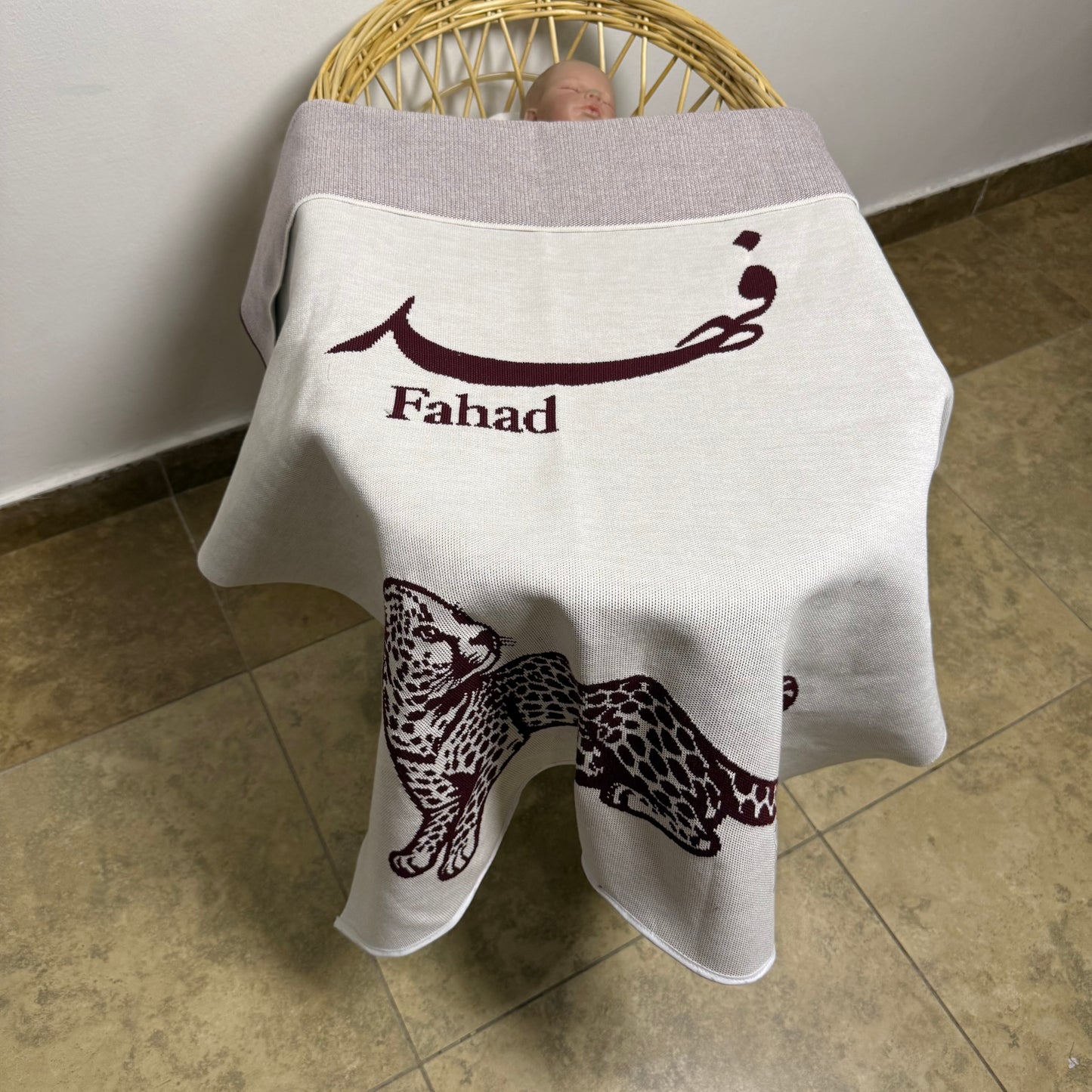 Baby Humod Store أوف وايت بطانية استقبال نسيج
