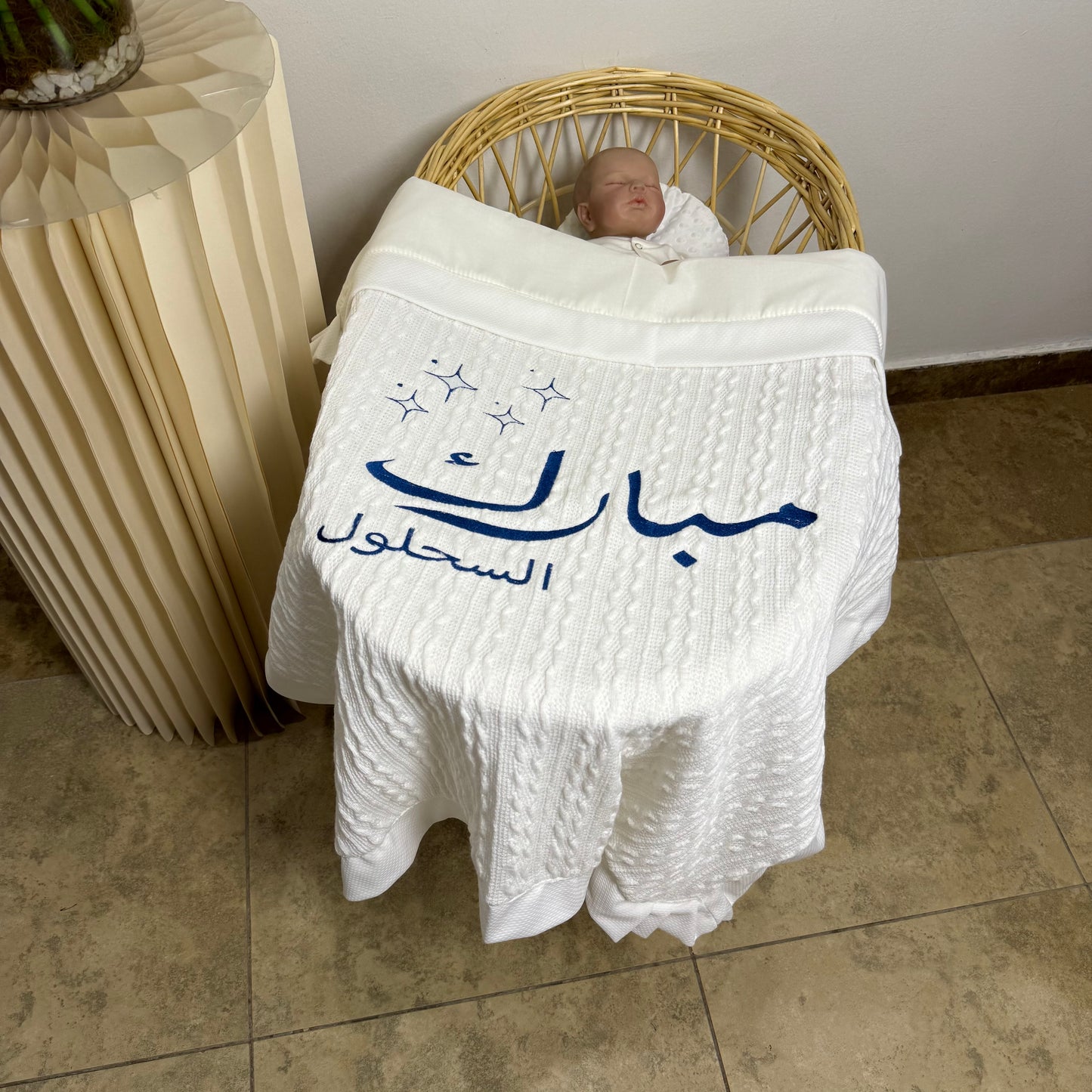 baby humod بطانية استقبال قطن
