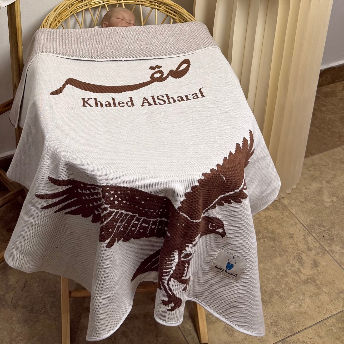 Baby Humod Store أوف وايت بطانية استقبال نسيج