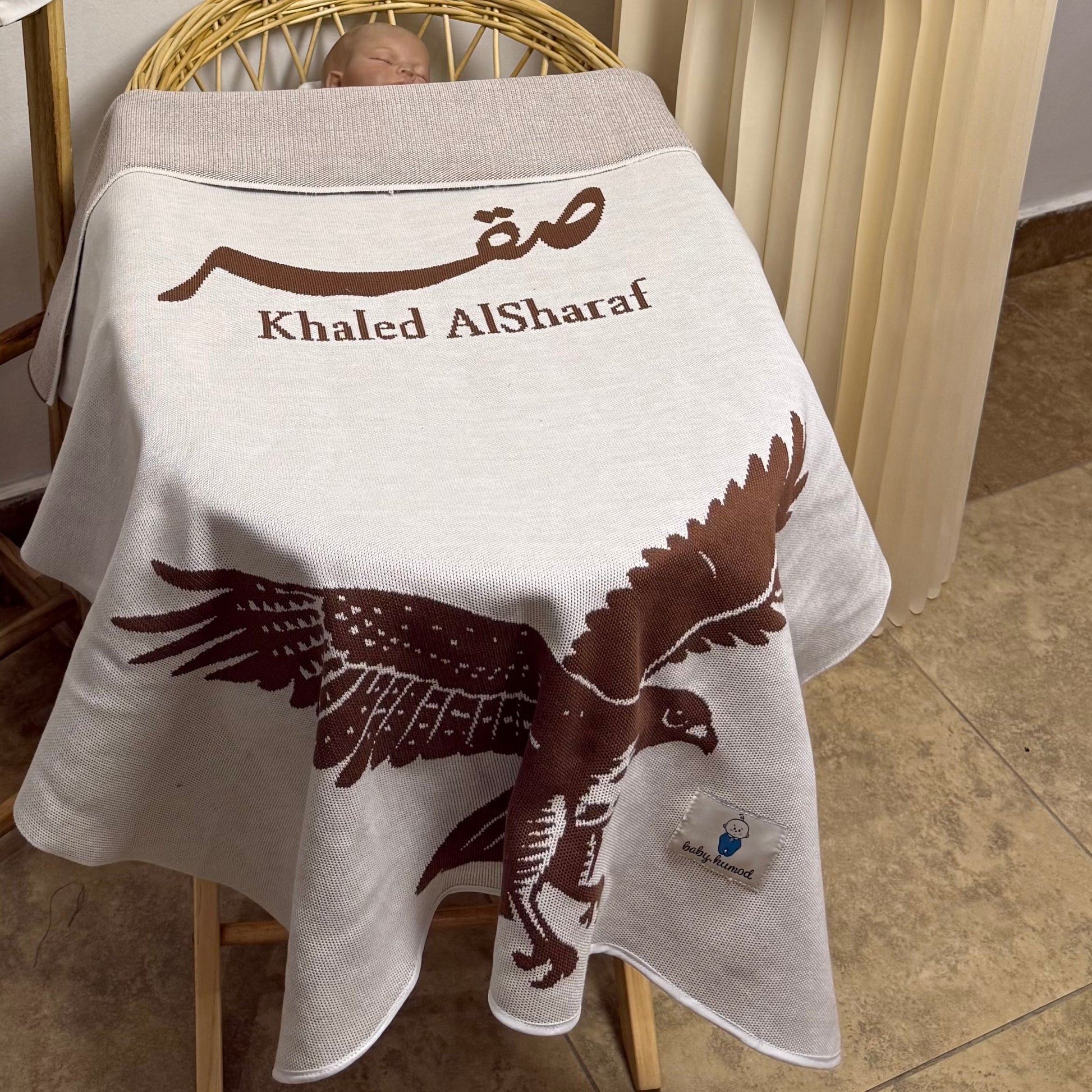 Baby Humod Store أوف وايت بطانية استقبال نسيج