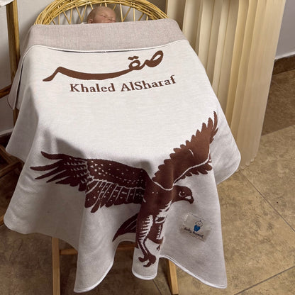Baby Humod Store أوف وايت بطانية استقبال نسيج